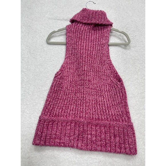 Anthropologie Pilcro Sweater Turtleneck Pink Ribbed Preppy Retro Boho Medium NWT - Picture 5 of 8